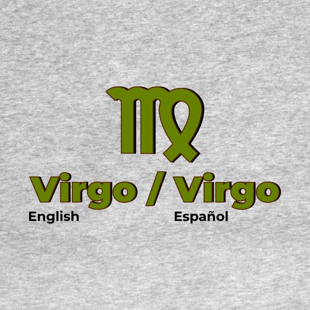 Virgo Power Color- Olive Green & Brown by MiamiTees305